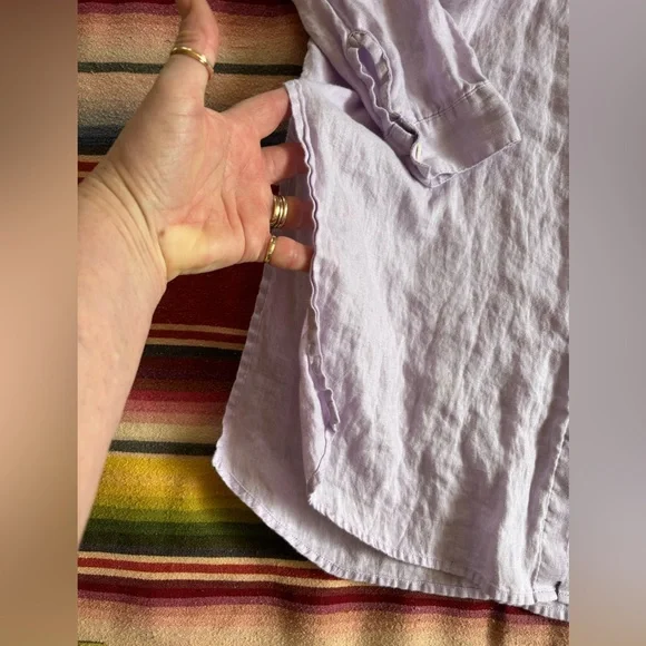 J.JILL Love Linen tunic shirt sz. M - Picture 3 of 9